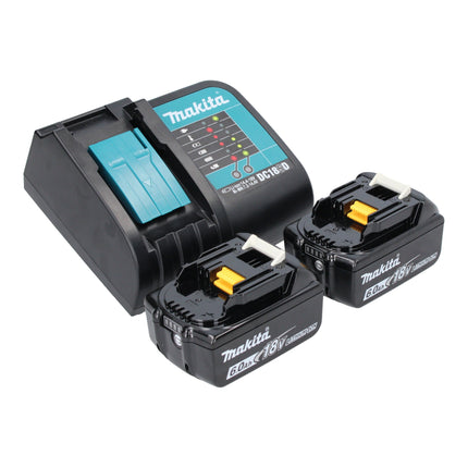 Makita DJV 180 SGXJ Scie sauteuse sans fil 18 V 135 mm + 2x batterie 6,0 Ah + chargeur + Makpac