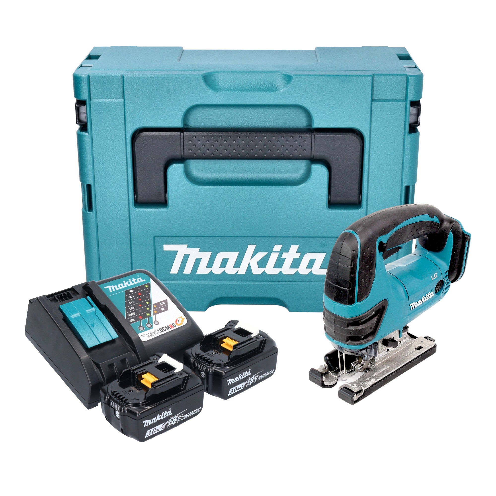 Makita DJV 180 RFXJ Akku Stichsaege 18 V 135 mm 2x Akku 3 0 Ah Ladegeraet Makpac 0 - toolbrothers