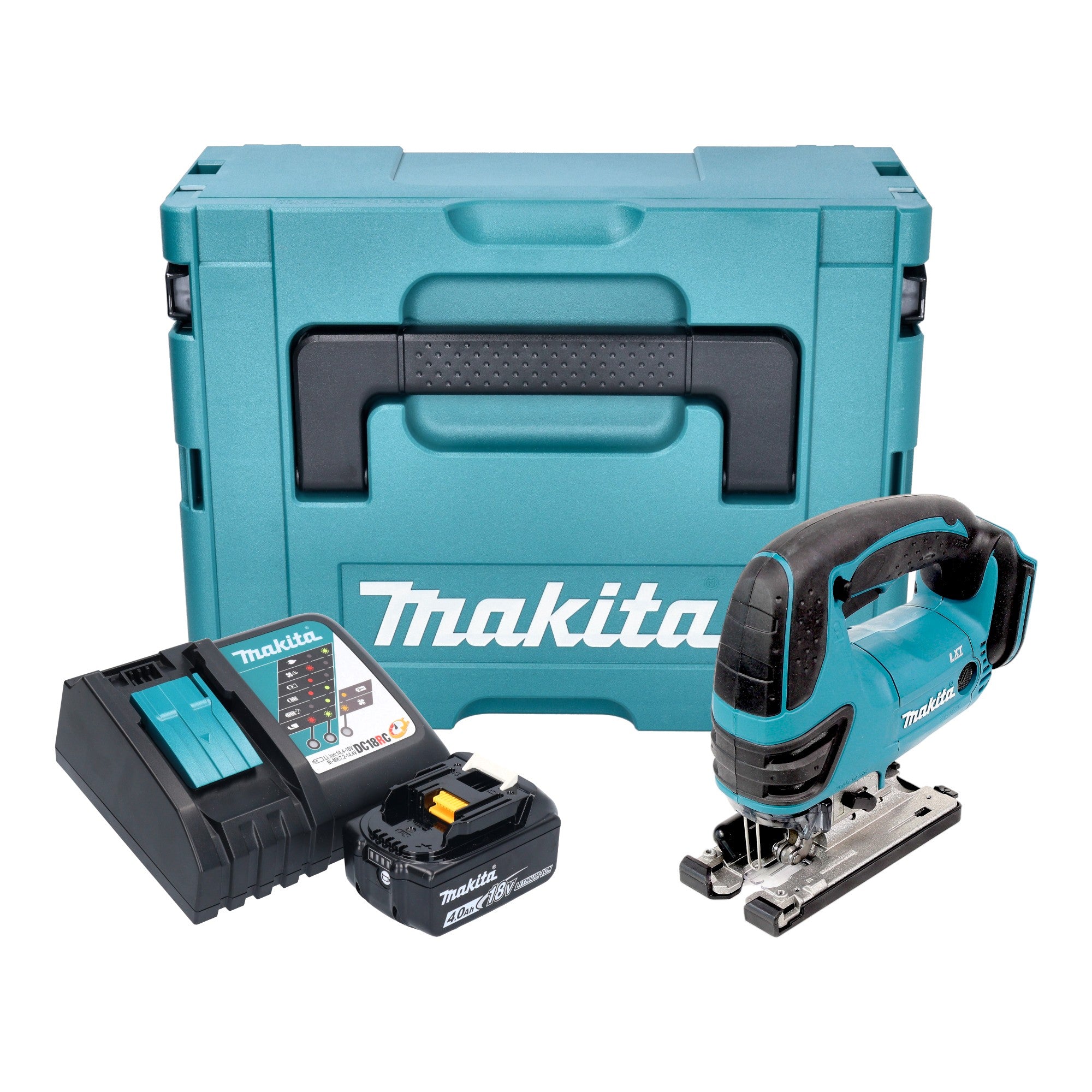 Makita DJV 180 RM1XJ Akku Stichsaege 18 V 135 mm 1x Akku 4 0 Ah Ladegeraet Makpac 0 - toolbrothers