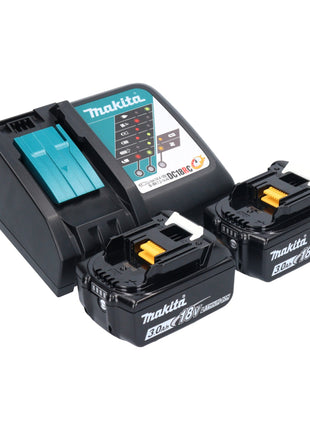 Makita DLX 2278 RF Kit combiné batterie + perceuse-visseuse à percussion 54 Nm DHP 484 + marteau perforateur 1,2 J DHR 171 + 2x batterie 3,0 Ah + chargeur de batterie