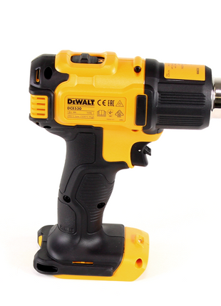 Pistola de aire caliente DeWalt DCE 530 N batería 18V 530°C Solo + boquilla de superficie y reflector + lámpara de batería DeWalt DCL 040 18V XR Li-Ion