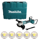 Makita DGA 900 ZKX2 Akku Winkelschleifer 36V ( 2x18V ) 230mm Brushless Solo + Ezynut + 5x Trennscheibe + Koffer - ohne Akku, ohne Ladegerät - Toolbrothers