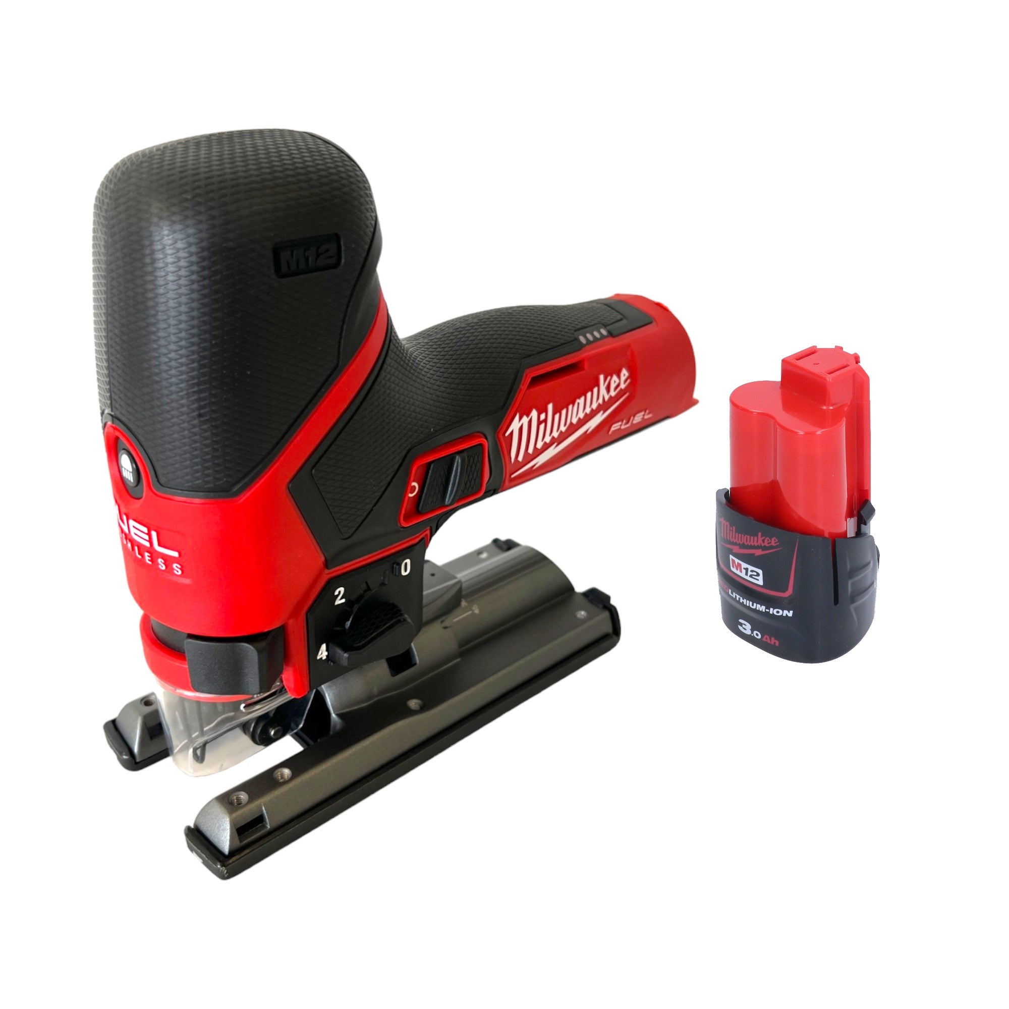 Milwaukee M12 FJS 301 Akku Stichsaege 12 V 22 mm Brushless 1x Akku 3 0 Ah ohne Ladegeraet 0 - toolbrothers