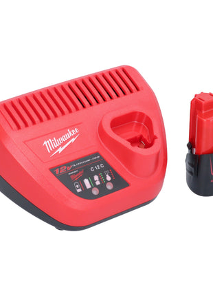 Scie sauteuse sans balais Milwaukee M12 FJS-301 12 V 22 mm + 1 batterie 3,0 Ah + chargeur