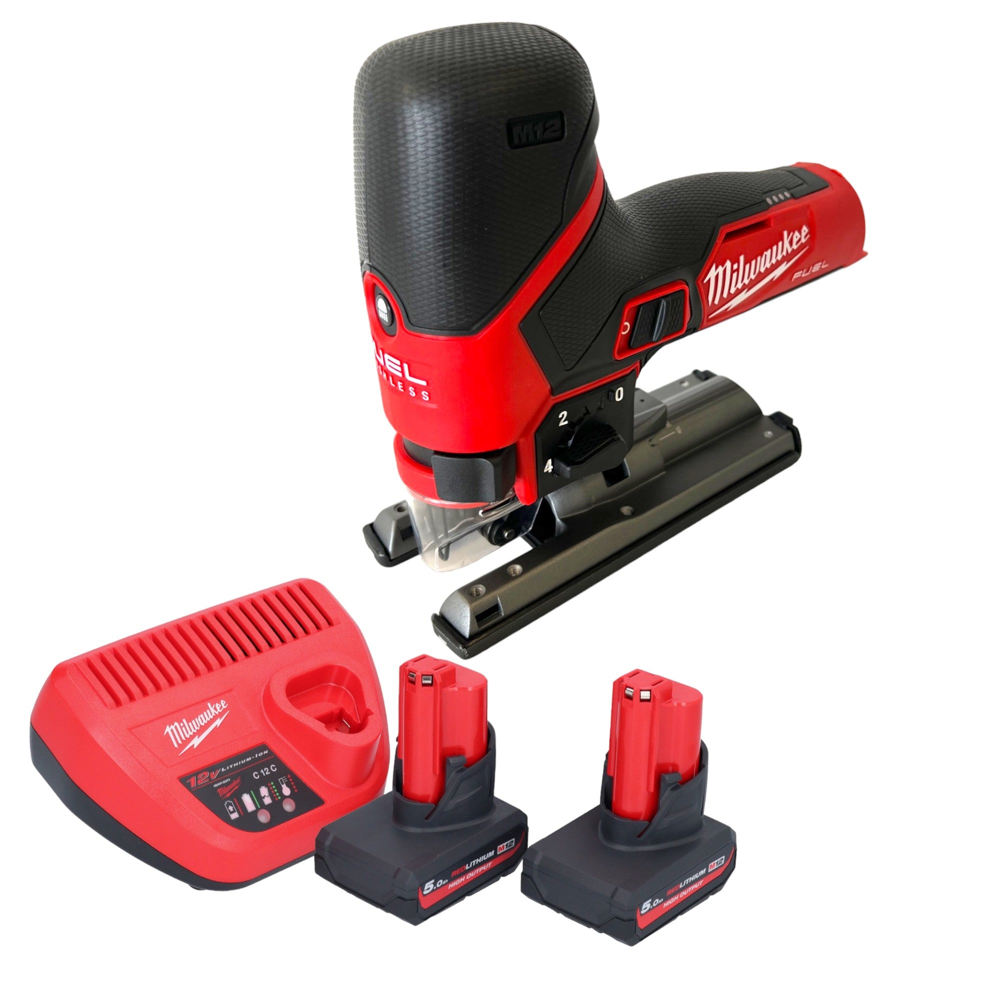 Milwaukee M12 FJS 502 Akku Stichsaege 12 V 22 mm Brushless 2x Akku 5 0 Ah Ladegeraet 0 - toolbrothers