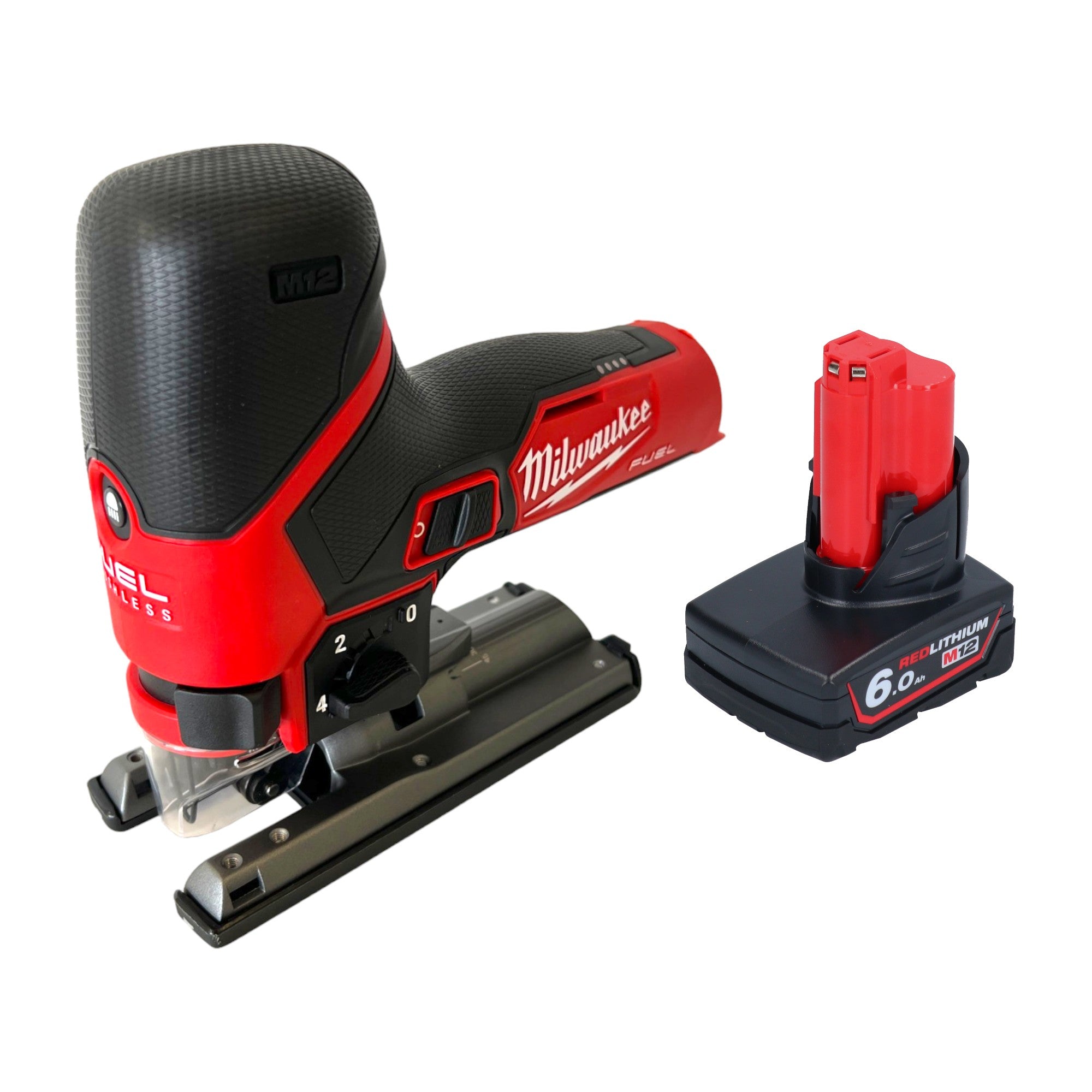 Milwaukee M12 FJS 601 Akku Stichsaege 12 V 22 mm Brushless 1x Akku 6 0 Ah ohne Ladegeraet 0 - toolbrothers