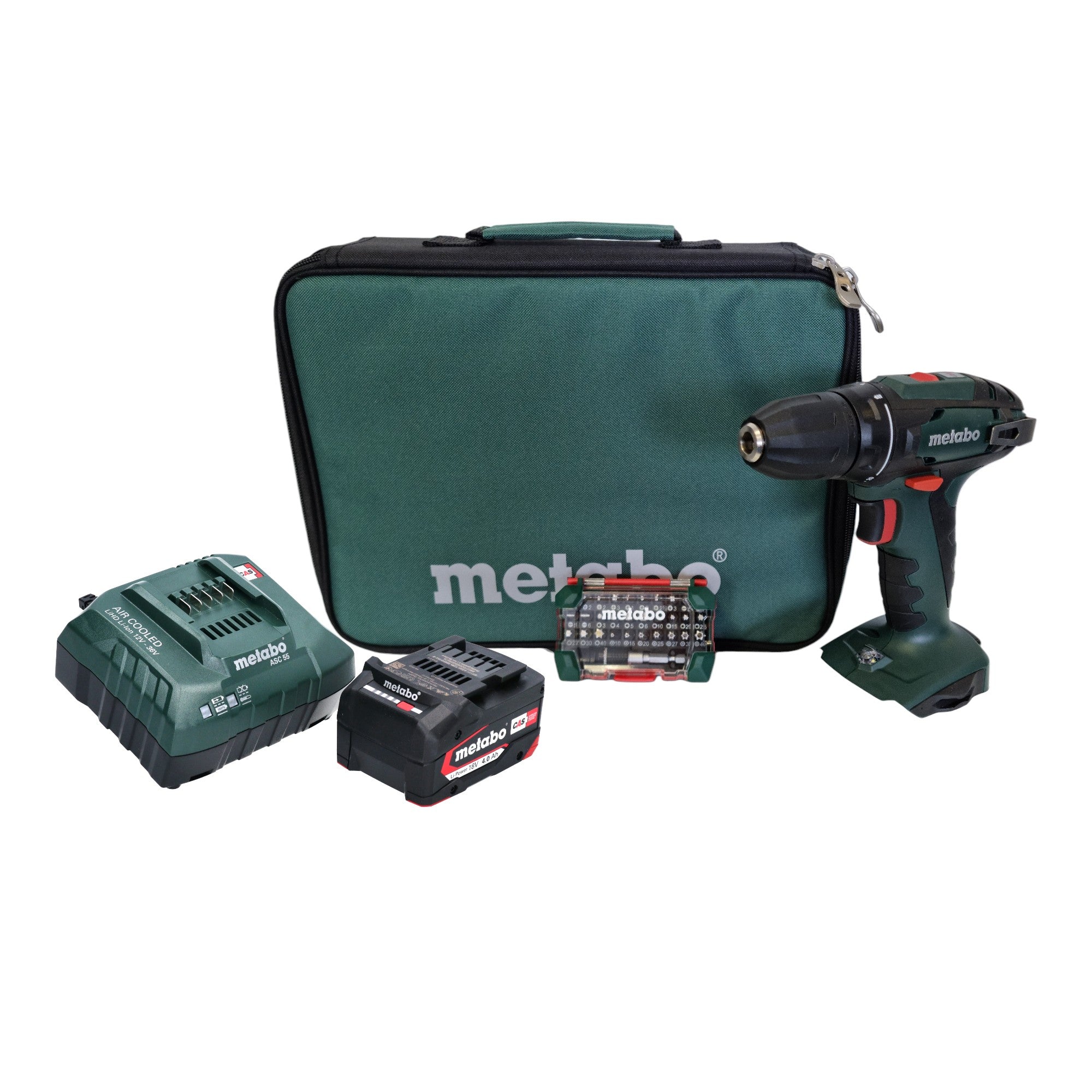 Metabo BS 18 Akku Bohrschrauber 18 V 48 Nm 1x Akku 4 0 Ah Ladegeraet Bitbox Tasche 0 - toolbrothers