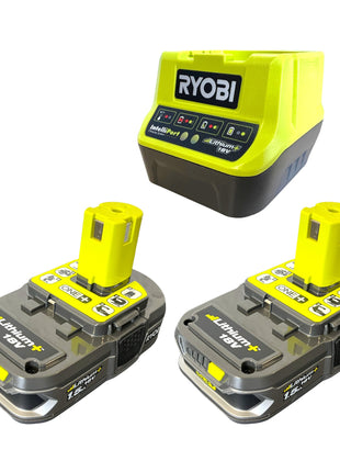 Soplador de hojas a batería RYOBI OBL1820S-215 18 V 245 km/h + 2x baterías 1,5 Ah + cargador