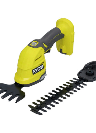 Ryobi RY18GSA-215 Tijera para césped y arbustos con batería ONE+ de 18 V, espesor de corte 8 mm + 2 baterías de 1,5 Ah + cargador