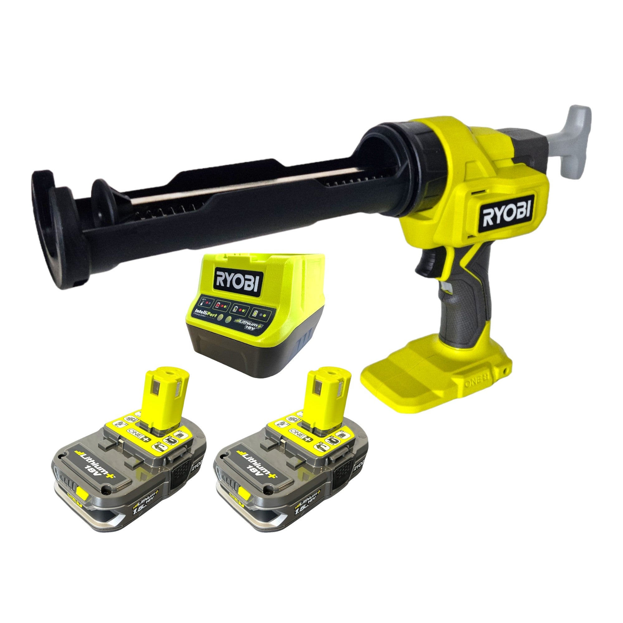 RYOBI RCG18 215 Akku Kartuschenpresse 18 V 310 ml ONE 2x Akku 1 5 Ah Ladegeraet 0 - toolbrothers