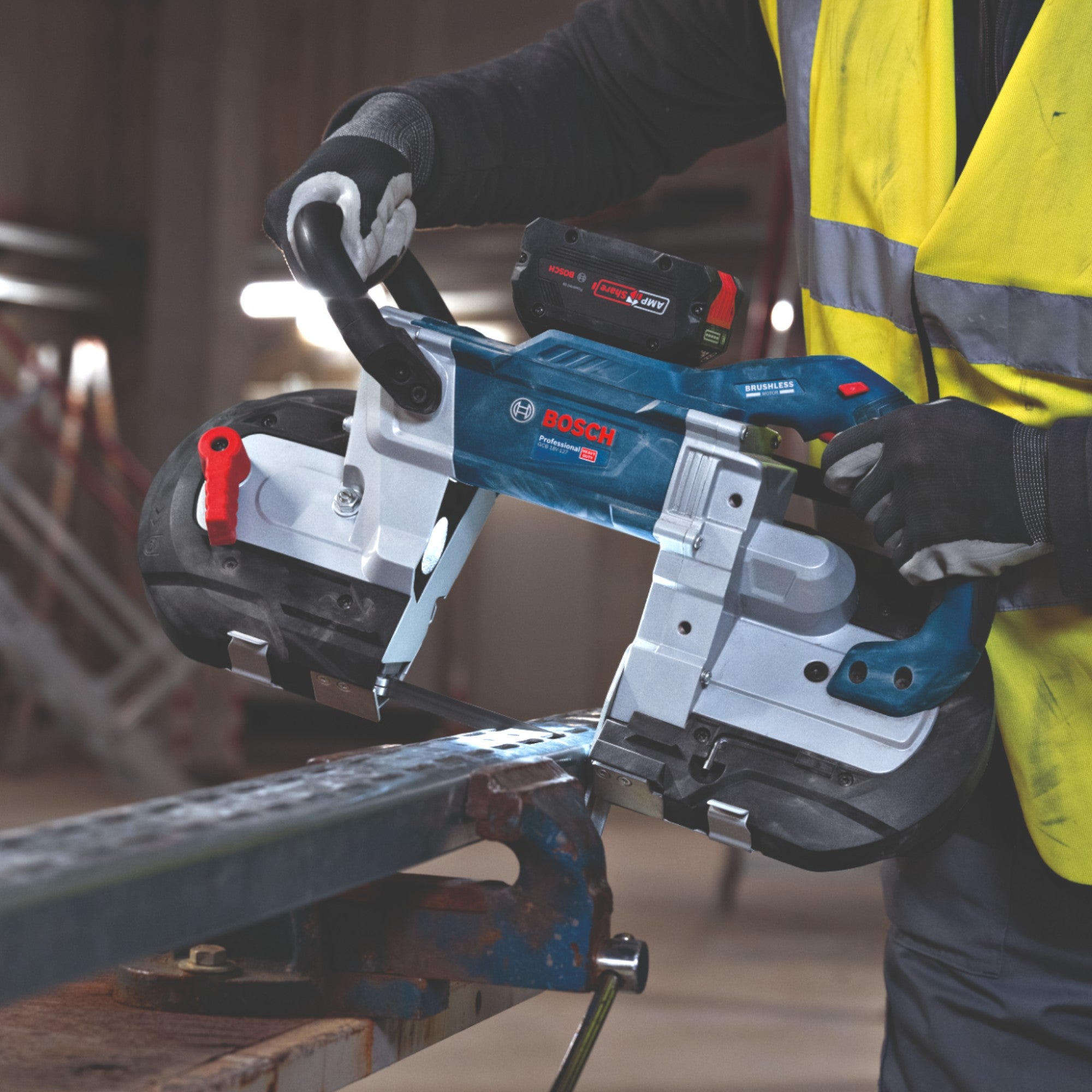 Bosch GCB 18V 127 Professional Akku Bandsaege 18 V 127 x 127 mm Brushless Solo 06012B7000 ohne Akku ohne Ladegeraet 3 - toolbrothers