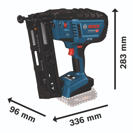 Bosch GNH 18V-64-2 M Professional Cloueur à bois sans fil 18 V 1,6 x 32 - 64 mm Brushless + L-Boxx ( 0601482001 ) - sans batterie, sans chargeur