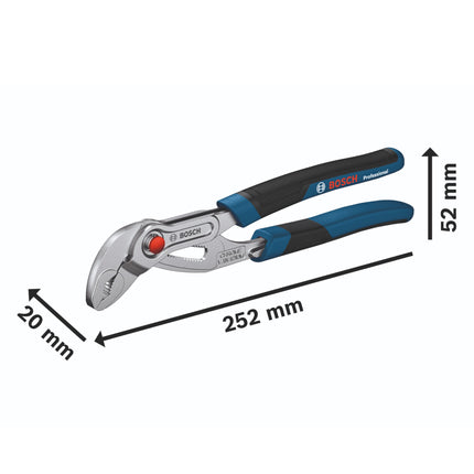 Bosch Sanitaire Pince à pompe à eau 250 mm Professional ( 1600A02W3N ) en acier au chrome vanadium