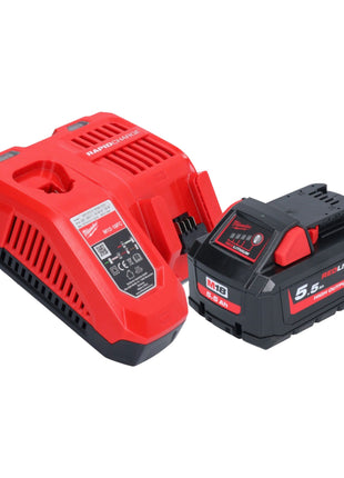 Milwaukee M18 ONEFLT-551X wkrętarka akumulatorowa 18 V 4,8 / 6,4 / 9,53 mm + 1x akumulator 5,5 Ah + ładowarka + pudełko HD