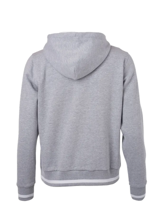 Le sweat à capuche L-BOXX en gris-blanc (Homme / taille M) - Sportif et confortable