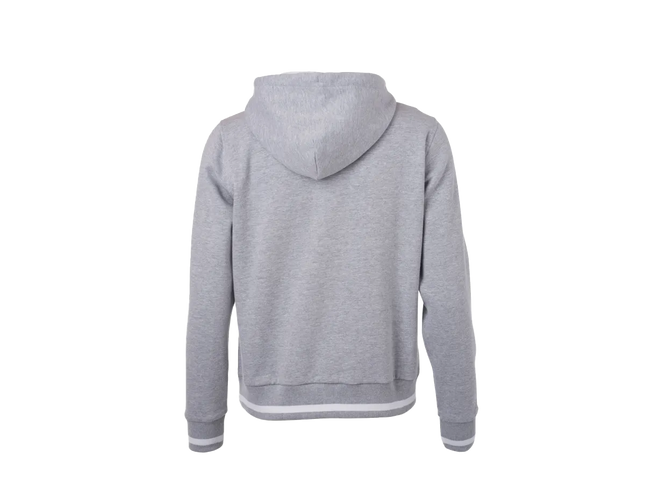 Le sweat à capuche L-BOXX en gris-blanc (Homme / taille M) - Sportif et confortable