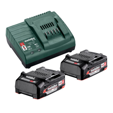 Metabo BS 18 L Perceuse-visseuse sans fil 18 V 50 Nm ( 602321500 ) + 2x batterie 2,0 Ah + chargeur + Metabox