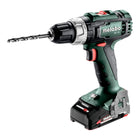 Metabo BS 18 L Perceuse-visseuse sans fil 18 V 50 Nm ( 602321500 ) + 2x batterie 2,0 Ah + chargeur + Metabox