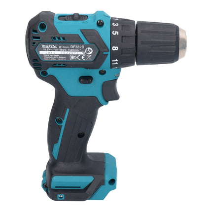 Makita DF 332 DSM1E Perceuse-visseuse sans fil 12 V max. 35 Nm Brushless + 1x batterie 4,0 Ah + chargeur + coffret
