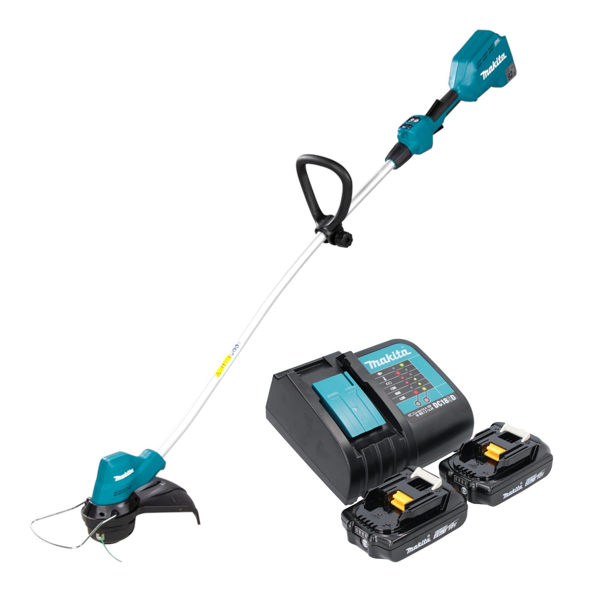 Makita DUR 189 SA2 Akku Rasentrimmer 18 V 300 mm Brushless 2x Akku 2 0 Ah Ladegeraet 0 - toolbrothers