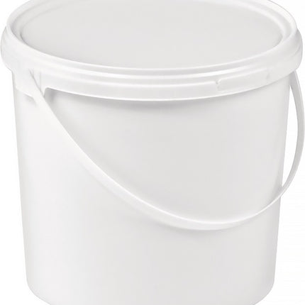 Seau ( 9000450005 ) 5 l plastique, qualité alimentaire blanc Ø 188 mm hauteur 214 mm