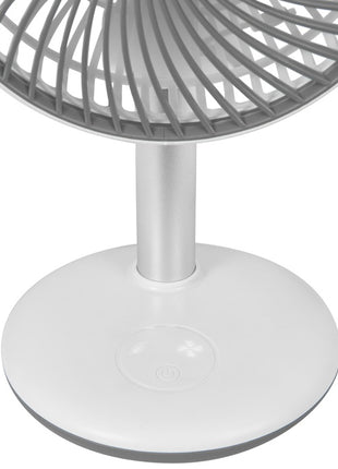 Ventilateur de table à batterie VENTI 3010 R ( 4000896645 ) Ø 15 cm hauteur 288 mm blanc