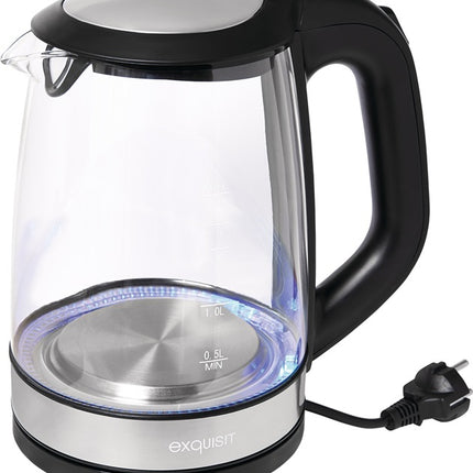 Bouilloire WK 3501 swg ( 4000896623 ) 2200 W noir 1,1 kg verre, inox LED bleu