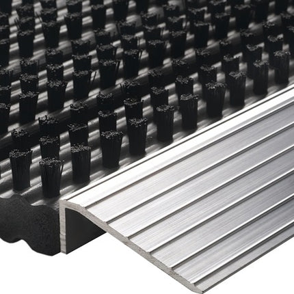 Paillasson bord de contact en aluminium ( 9000471289 ) noir/argent PP/alu