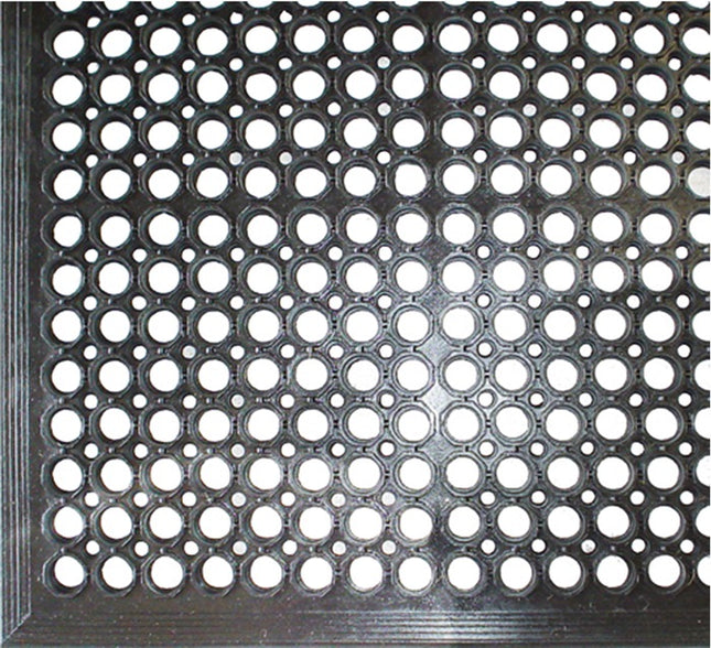 Tapis de sol anneaux ouverts ( 9000471303 ) noir caoutchouc