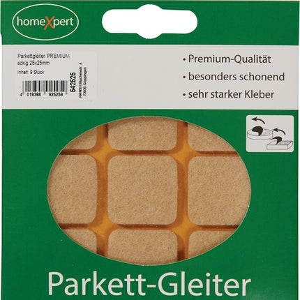 Patin de parquet Premium ( 3000271033 ) 25 x 25 mm autocollant