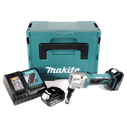 Makita DJN 161 RTJ 18V Akku Knabber Schere + 2x Akku 5,0Ah + Schnellladegerät +  Makpac - Toolbrothers