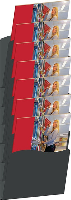 Porte-brochures ( 9000493722 ) H560xL240xPmm Métal noir