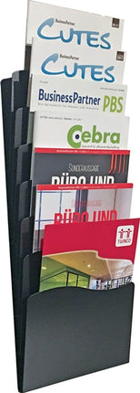 Porte-brochures ( 9000493722 ) H560xL240xPmm Métal noir