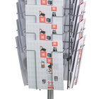 Présentoir à prospectus ( 9000493685 ) Ø 510 mm H1475mm 32 cases DIN A4