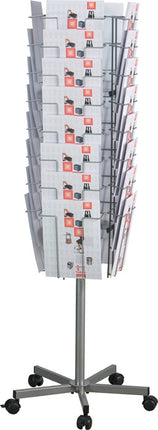 Présentoir à prospectus ( 9000493685 ) Ø 510 mm H1475mm 32 cases DIN A4