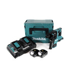 Makita DHR 280 PGJ 2 x 18 V 36 V Li-Ion Akku Bohrhammer 28 mm Brushless für SDS-PLUS im Makpac + 2 x 6,0 Ah Akku + Doppelladegerät - Toolbrothers