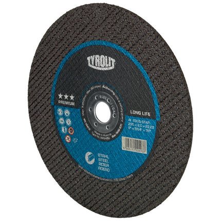 Tyrolit disque à tronçonner PREMIUM LONGLIFE ( 8000757548 ) D125x1mm 41 F alésage droit 22,23 mm