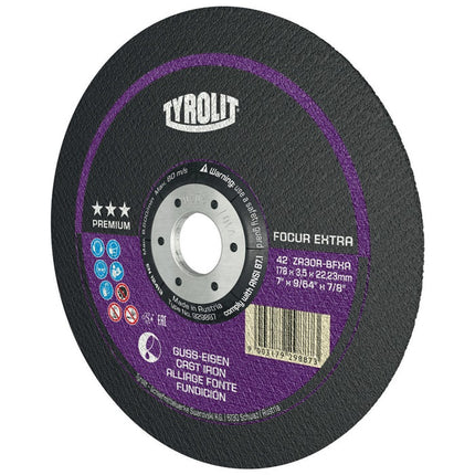 Tyrolit disque à tronçonner PREMIUM FOCUR EXTRA ( 8000758235 ) D230x3mm déporté alésage 22,23 mm
