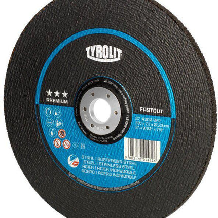 Tyrolit disque à ébarber PREMIUM ( 4000845912 ) D230xS7mmgranulation 30 perçage 22,23 mm