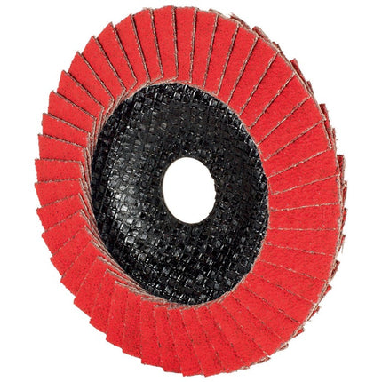 Tyrolit Roue à lamelles PREMIUM CERAMIC ( 4000845949 ) Ø 125 mm Granulométrie 60 coudé