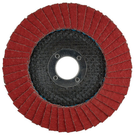 Tyrolit Roue à lamelles PREMIUM CERAMIC ( 4000845949 ) Ø 125 mm Granulométrie 60 coudé