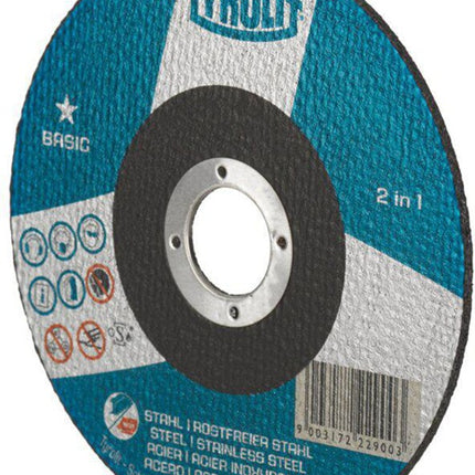 Tyrolit disque à tronçonner BASIC ( 8000757599 ) D125x1mm alésage droit 22,23 mm