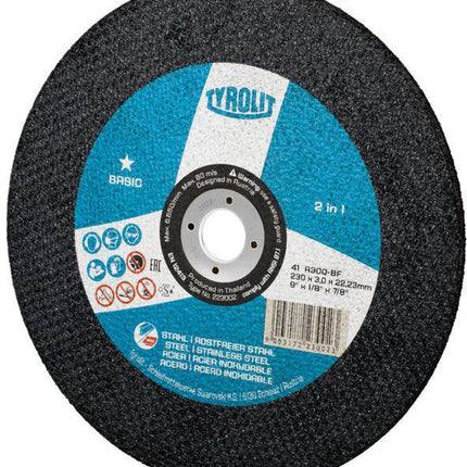 Tyrolit disque à tronçonner BASIC ( 8000756464 ) D230x3mm alésage droit 22,23 mm