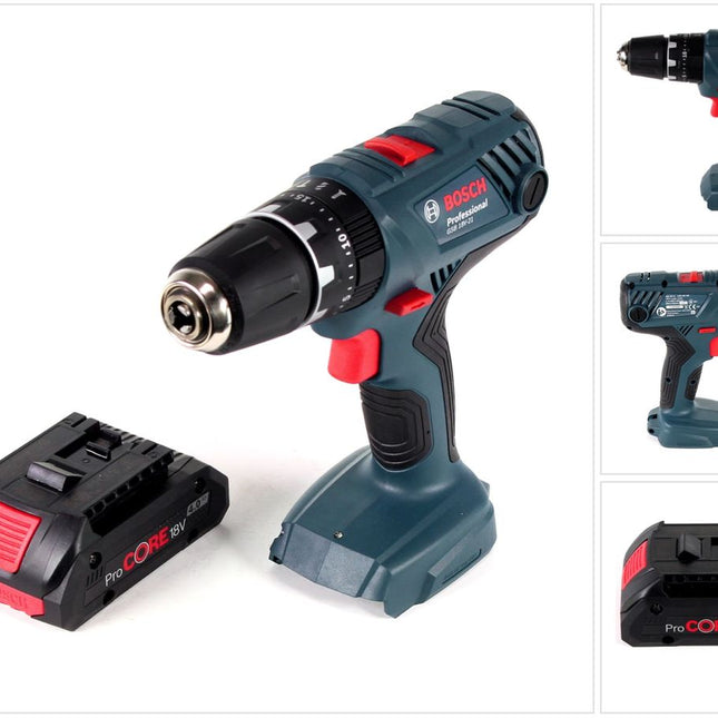 Bosch Professional GSB 18V-21 Akku Schlagbohrschrauber 18V 55Nm + 1x Akku ProCORE 4,0Ah - ohne Ladegerät - Toolbrothers