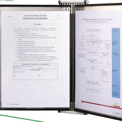 Tarifold support mural ( 9000492070 ) 10 plaques pochettes laquées A4