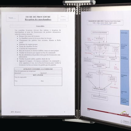 Tarifold support mural ( 9000492070 ) 10 plaques pochettes laquées A4
