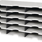 Porte-étiquette styro Trio ( 9000493277 ) 15 cases polystyrène gris/noir