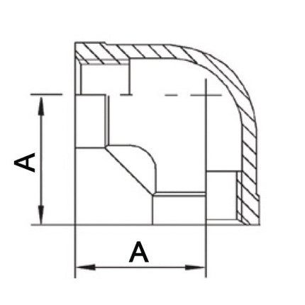 Raccord fileté Springer 90° FF ( 4500100040 ) NPS=3/4 ″