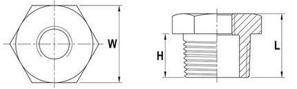 Réducteur Springer ( 4500100113 ) NPS=1 1/4 ″ NPS2 1 ″ L 27,5 mm