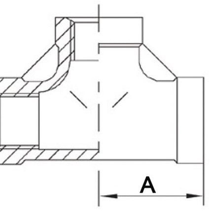 Raccord fileté Springer Té 90° FI ( 4500100063 ) NPS=1/2 ″